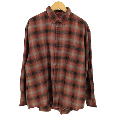 アロー ARROW BD オンブレチェックネルシャツ VINTAGE COTTNS メンズ import:XL