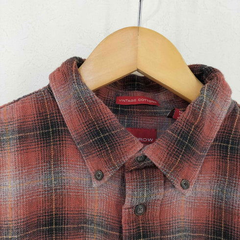 アロー ARROW BD オンブレチェックネルシャツ VINTAGE COTTNS メンズ import:XL