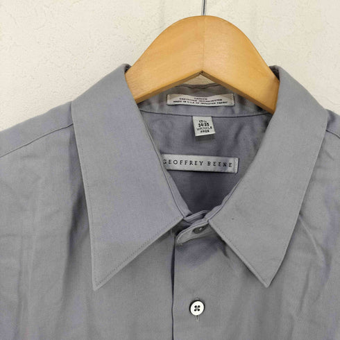 ジェフリービーン GEOFFREY BEENE SATEEN ワンポケットL/Sシャツ 光沢 メンズ  17/2/1