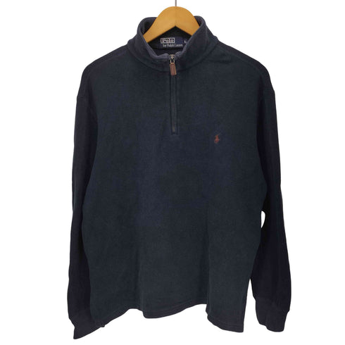ポロバイラルフローレン Polo by RALPH LAUREN ポニー 刺繍 ハーフジップ スウェット メンズ import:L