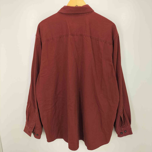 エルエルビーン L.L.Bean 裏地チェック フラップポケット ワーク ハリケーン シャツ メンズ import:XL