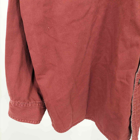 エルエルビーン L.L.Bean 裏地チェック フラップポケット ワーク ハリケーン シャツ メンズ import:XL