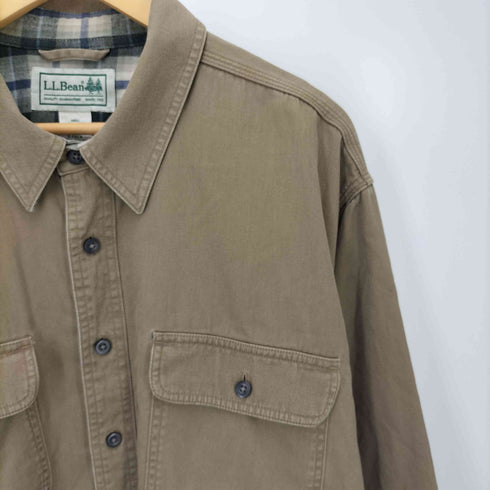 エルエルビーン L.L.Bean 裏地チェック フラップポケット ワーク ハリケーン シャツ メンズ import:XL