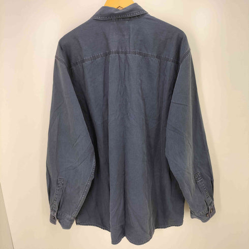 エルエルビーン L.L.Bean 裏地チェック フラップポケット ワーク ハリケーン シャツ メンズ import:XL