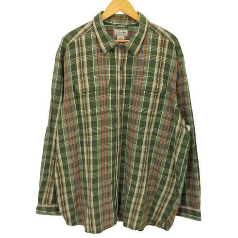 エルエルビーン L.L.Bean ヘビー フランネル チェック フラップ ポケット ワーク シャツ メンズ import:XL
