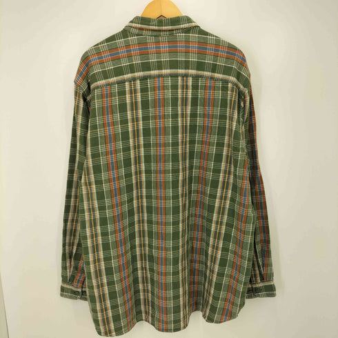 エルエルビーン L.L.Bean ヘビー フランネル チェック フラップ ポケット ワーク シャツ メンズ import:XL