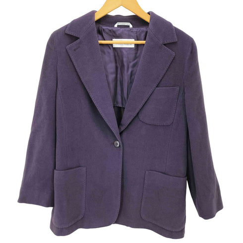 マックスマーラ MAX MARA 90S イタリア製 白タグ Angora rabbit アンゴラ ウール 1B テーラードジャケット レディース 42