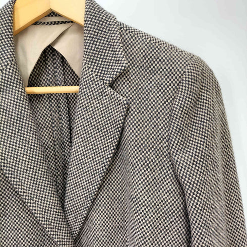 マックスマーラ MAX MARA 白 三角タグ イタリア製 ウール カシミヤ 2B シングル テーラード ジャケット レディース JPN:42