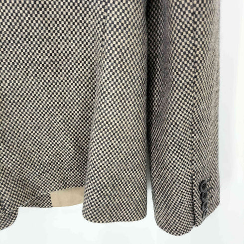 マックスマーラ MAX MARA 白 三角タグ イタリア製 ウール カシミヤ 2B シングル テーラード ジャケット レディース JPN:42
