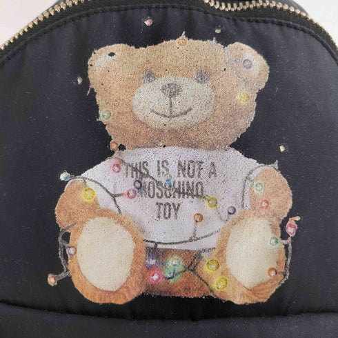 モスキーノ MOSCHINO テディベアプリント リュック レディース