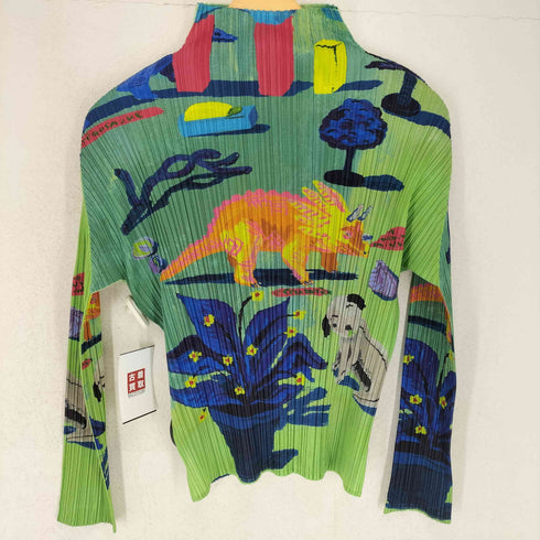 プリーツプリーズイッセイミヤケ PLEATS PLEASE ISSEY MIYAKE 06SS Nathalie Lete ナタリーレテ 名作 DINOS EDEN ANIMAL プリーツブラウス レディース 3