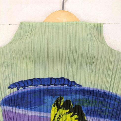 プリーツプリーズイッセイミヤケ PLEATS PLEASE ISSEY MIYAKE 06SS Nathalie Lete ナタリーレテ 名作 DINOS EDEN ANIMAL プリーツブラウス レディース 3
