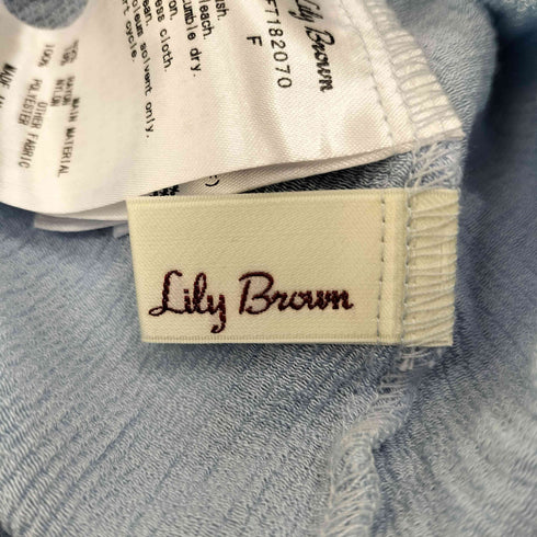 リリーブラウン Lily Brown 光沢フリンジキャミソール レディース FREE
