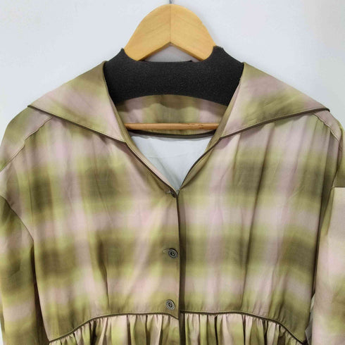 ソロヴ SOLOV OMBRE CHECK HOODIE DRESS レディース JPN:2