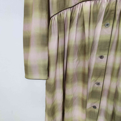 ソロヴ SOLOV OMBRE CHECK HOODIE DRESS レディース JPN:2