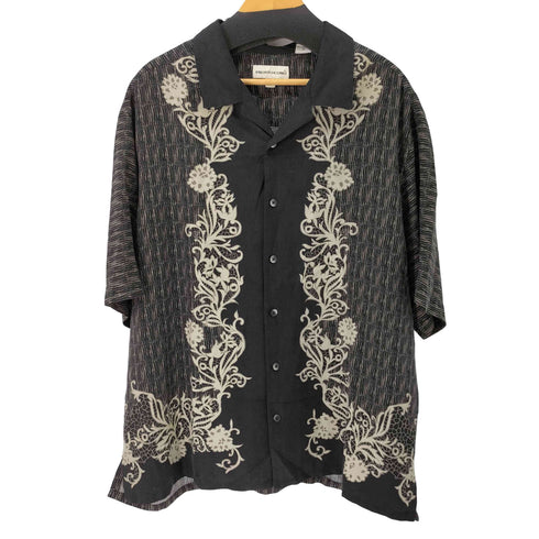 プロントウォモ PRONTO UOMO シルク100% S/S 総柄シャツ メンズ import:XL