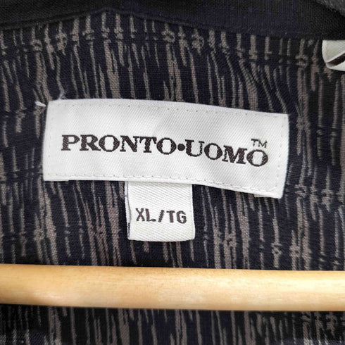 プロントウォモ PRONTO UOMO シルク100% S/S 総柄シャツ メンズ import:XL