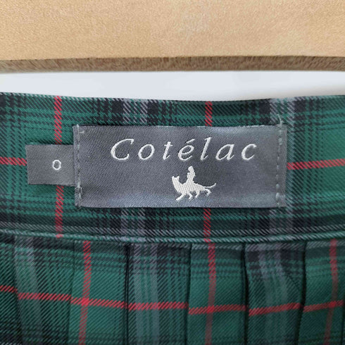 COTELAC チェックプリーツスカート レディース JPN:0