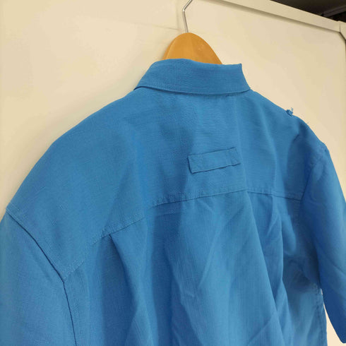 ジョンブレア JOHN BLAIR 00S 襟芯 フラップポケット リップストップ S/S シャツ メンズ