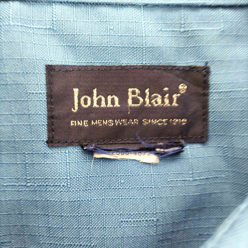 ジョンブレア JOHN BLAIR 00S 襟芯 フラップポケット リップストップ S/S シャツ メンズ