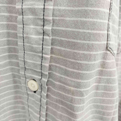 パタゴニア patagonia ボーダー柄 ボタンダウン ショートスリーブシャツ メンズ import:XL