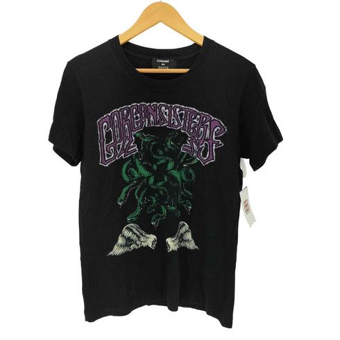 カバンドズッカ CABANE de ZUCCa フロントプリントクルーネックs/s Tシャツ レディース JPN:M