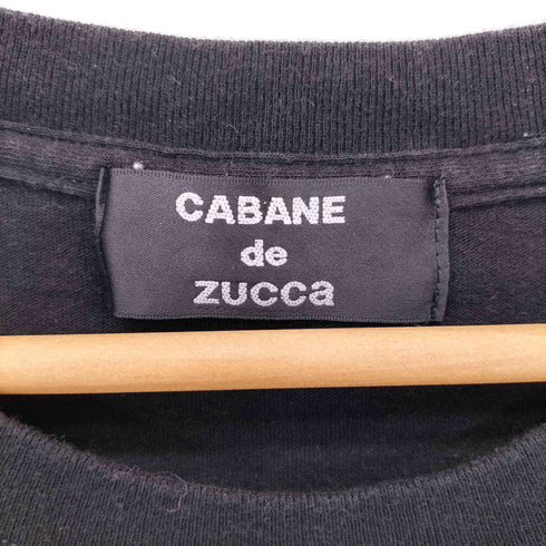 カバンドズッカ CABANE de ZUCCa フロントプリントクルーネックs/s Tシャツ レディース JPN:M