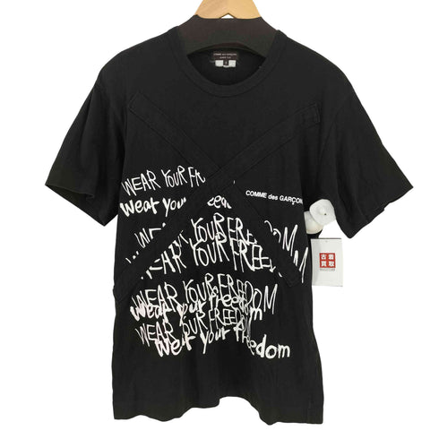 コムデギャルソンオムプリュス COMME des GARCONS HOMME PLUS メッセージプリント クルーネックTシャツ メンズ JPN:S