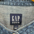 ギャップデニム GAP DENIM ベルテッド ノーカラーデニムシャツ ワンピース レディース JPN:S