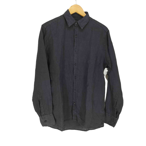 エルメネジルドゼニア Ermenegildo Zegna イタリア製 リネン レギュラーカラーシャツ メンズ S