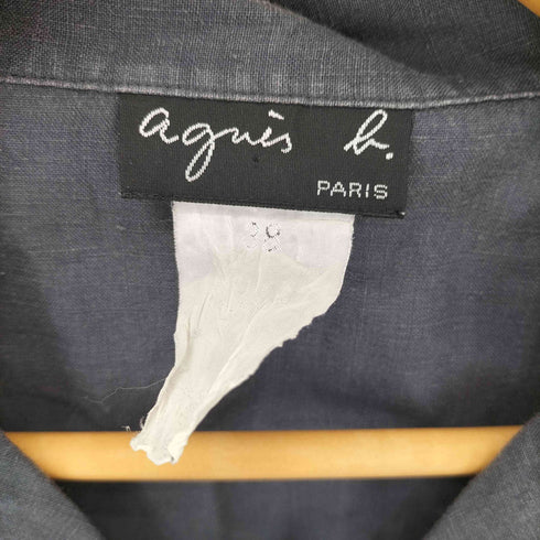 アニエスベー agnes b. PARIS L/S オープンカラーシャツ レディース