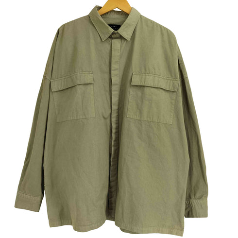 ザラ ZARA RELAXED FIT 長袖シャツジャケット メンズ import:M