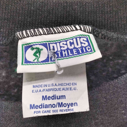 ディスカス アスレチック Discus Athletic 90S USA製 プリント ラグランスリーブ スウェット メンズ JPN:M