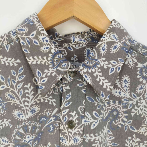 プリングルオブスコットランド Pringle of Scotland 総柄 レギュラーカラーシャツ メンズ import:M