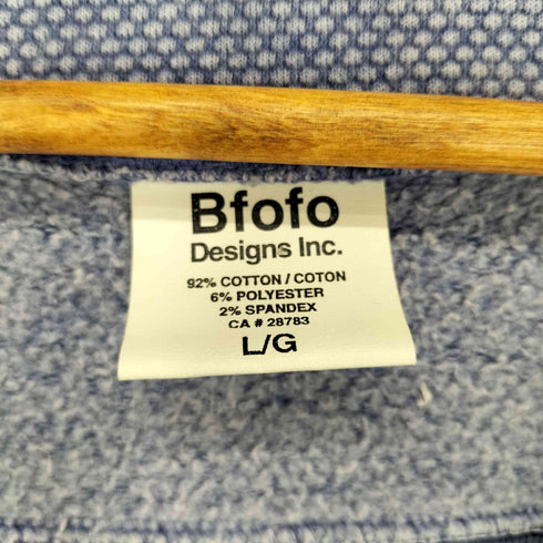 BFOFO カナダ製 パッチデザイン コットンカーディガン メンズ JPN:L