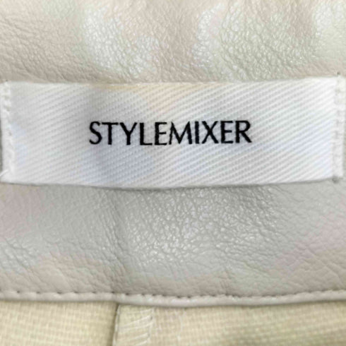 スタイルミキサー STYLEMIXER フェイクレザースリットパンツ レディース JPN:M