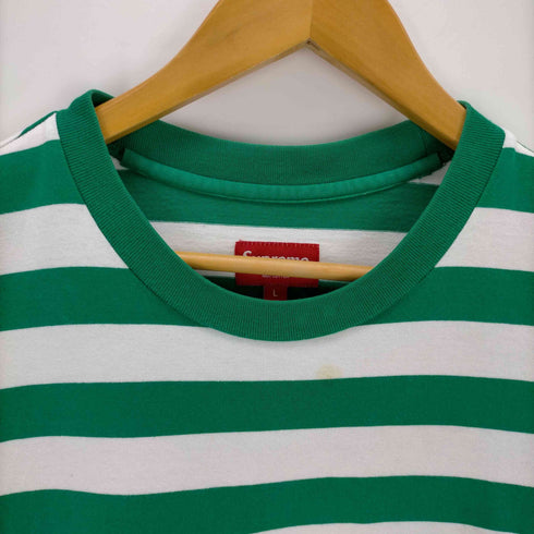 シュプリーム Supreme ボーダーポケットTEE メンズ JPN:L
