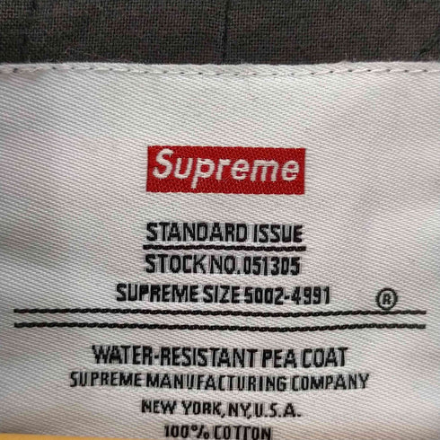 シュプリーム Supreme wather-resistant pea coat メンズ JPN:M