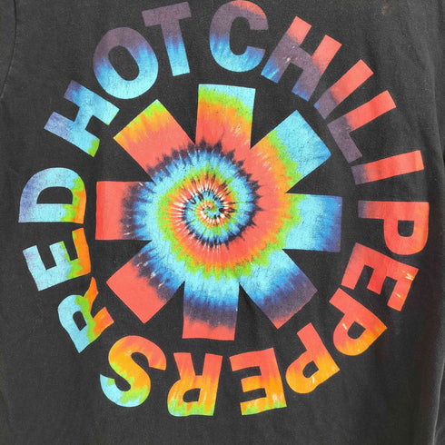 RED HOT CHILI PEPPERS バンドプリント タイダイロゴTシャツ メンズ import:M