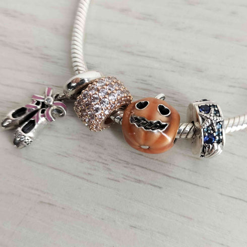 パンドラ PANDORA ALE MET S 925刻印 4連 チャームブレスレット レディース