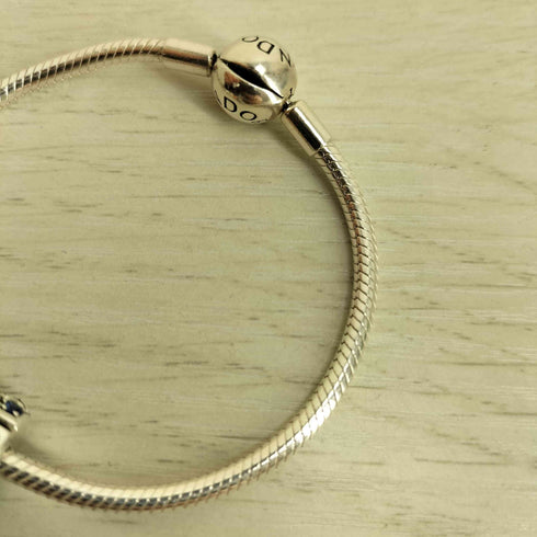 パンドラ PANDORA ALE MET S 925刻印 4連 チャームブレスレット レディース