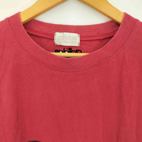 アディダス adidas デサント製 3ライン クルーネックTシャツ メンズ import:L