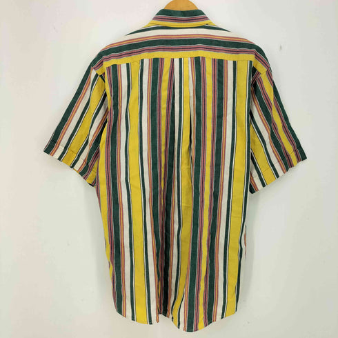 EXAMPLE BY MISSONI イタリア製 ストライプ ボタンダウン 半袖シャツ メンズ 41