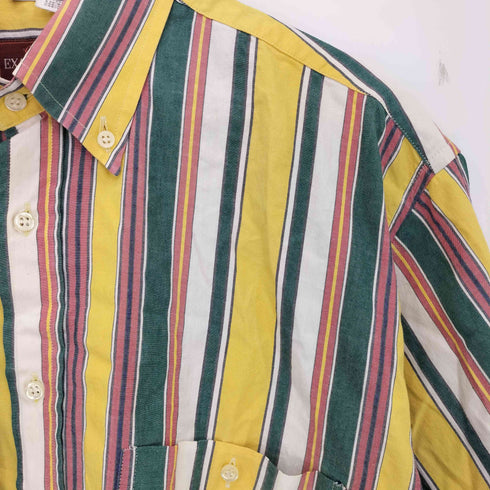 EXAMPLE BY MISSONI イタリア製 ストライプ ボタンダウン 半袖シャツ メンズ 41