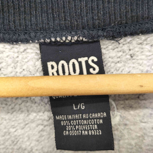 ルーツアスレチック roots athletics ロゴ刺繍 ラグランスリーブスウェット メンズ import:L