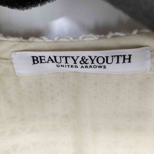 ビューティーアンドユースユナイテッドアローズ BEAUTY & YOUTH UNITED ARROWS ラッセルレース Vネック ロングスリーブチュニック レディース