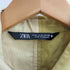 ザラ ZARA パッチワーク ギャバジンシャツ 短丈 レディース USA M