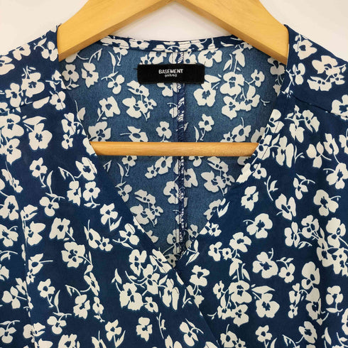 ベースメントオンライン BASEMENT ONLINE 花柄カシュクールワンピース レディース FREE