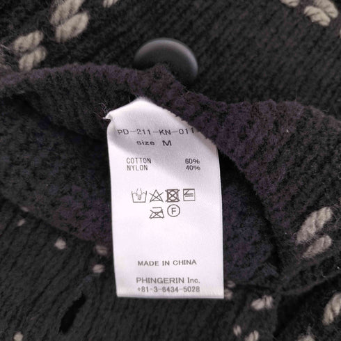 フィンガリン PHINGERIN 21AW PG1 KNIT カーディガン メンズ M