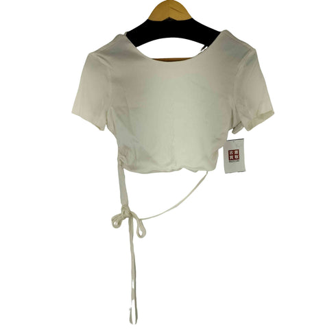 ザラ ZARA S/S サテン バックオープン ブラウス レディース US S